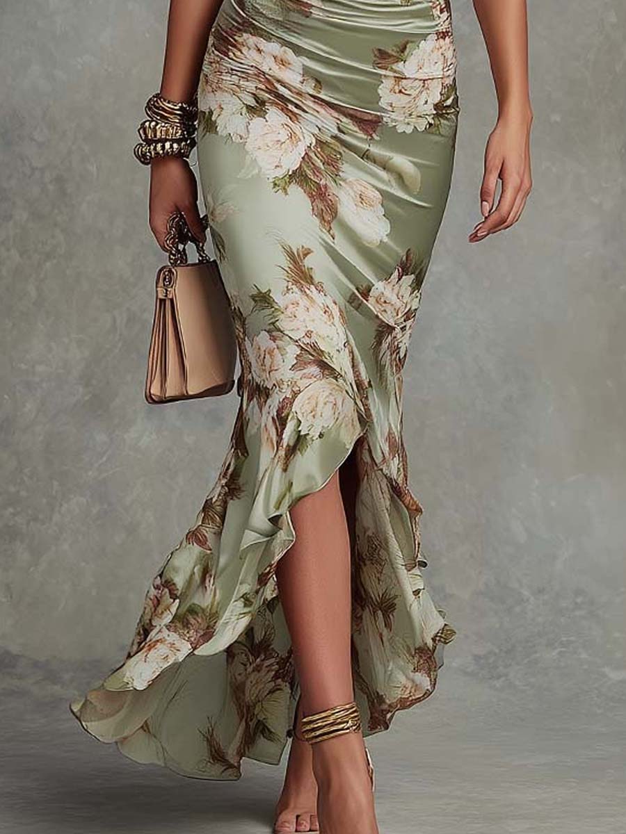 Elisea - Elegant Floral Maxi Dress