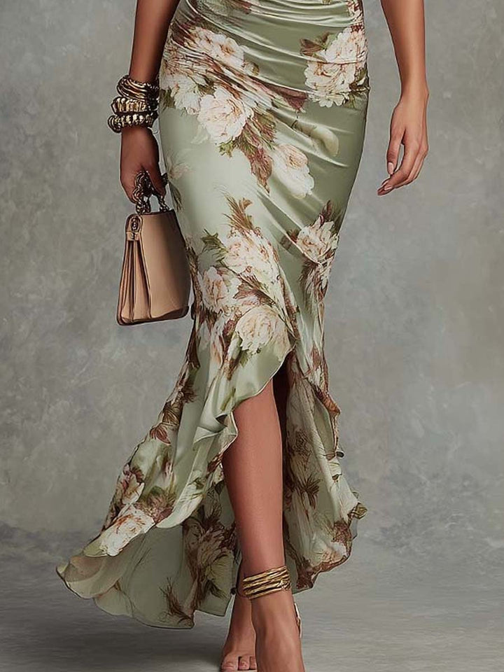 Elisea - Elegant Floral Maxi Dress