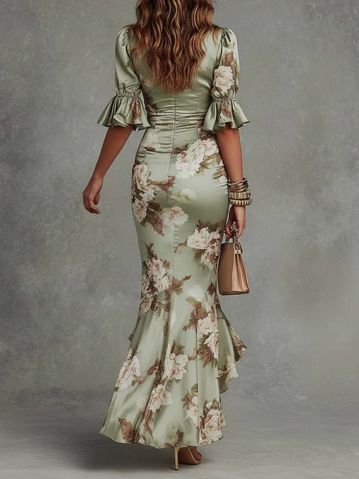 Elisea - Elegant Floral Maxi Dress
