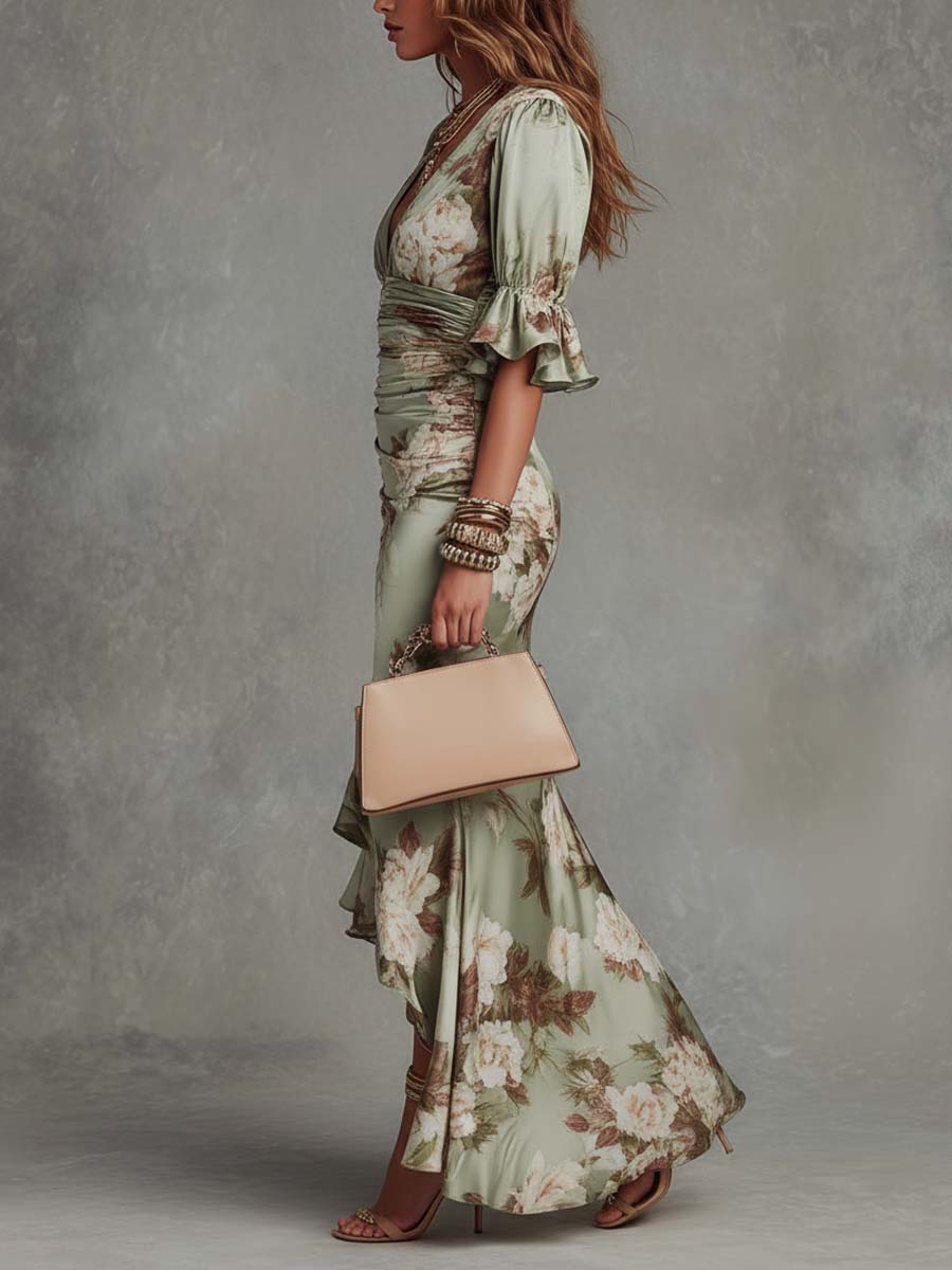Elisea - Elegant Floral Maxi Dress