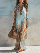 Cleo - Elegant Mediterranean Blouse Dress