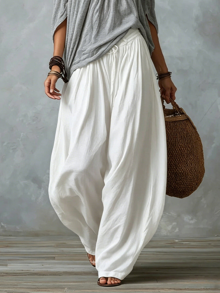 Maya | Off-Shoulder Top &amp; Lantern Pants Set, Rayon Blend