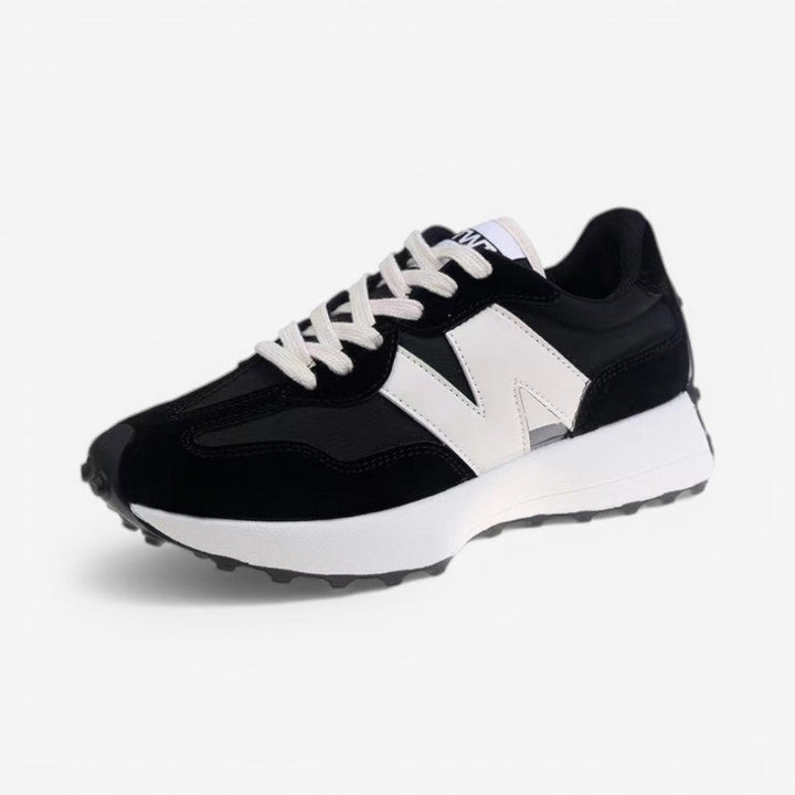 Sneakers Women - Lace-Up Trainers with Cushioned Sole