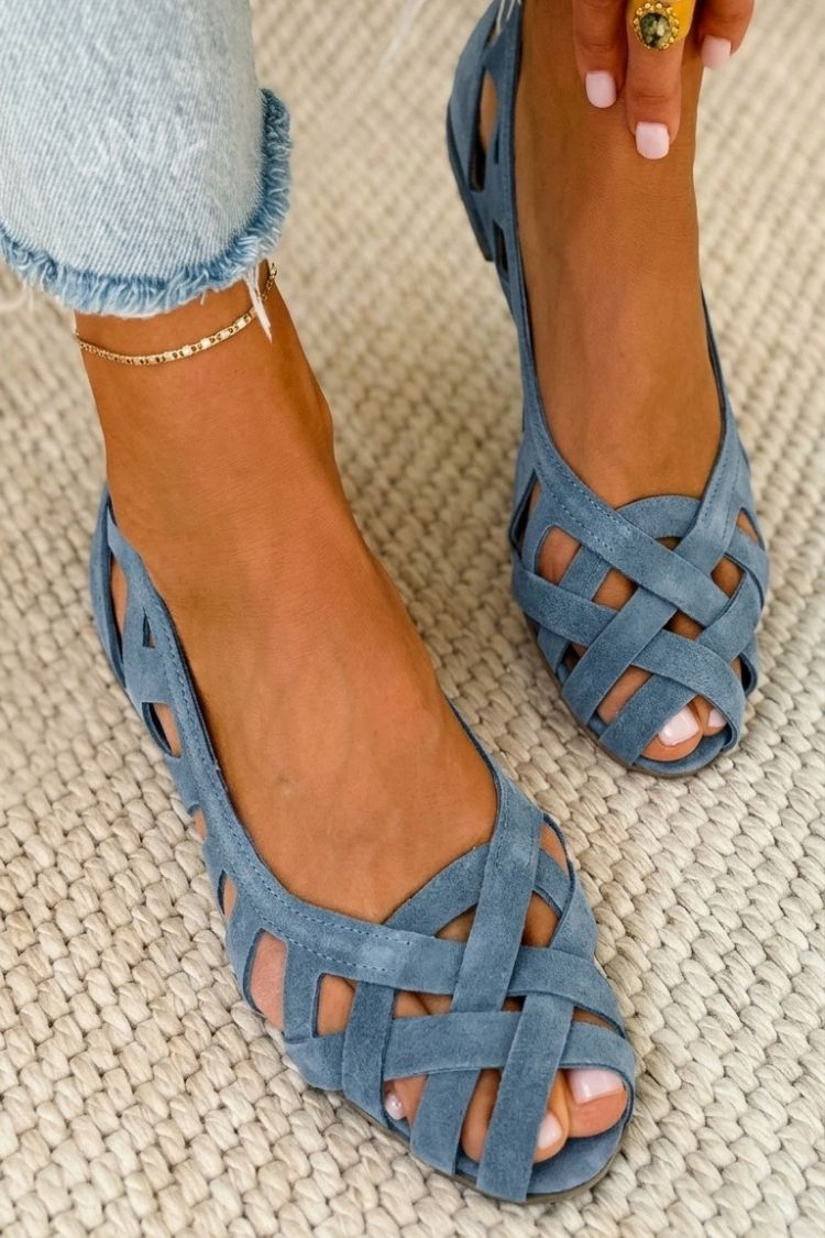 Sandals Women - Braided Strap Sandals with Comfort Sole