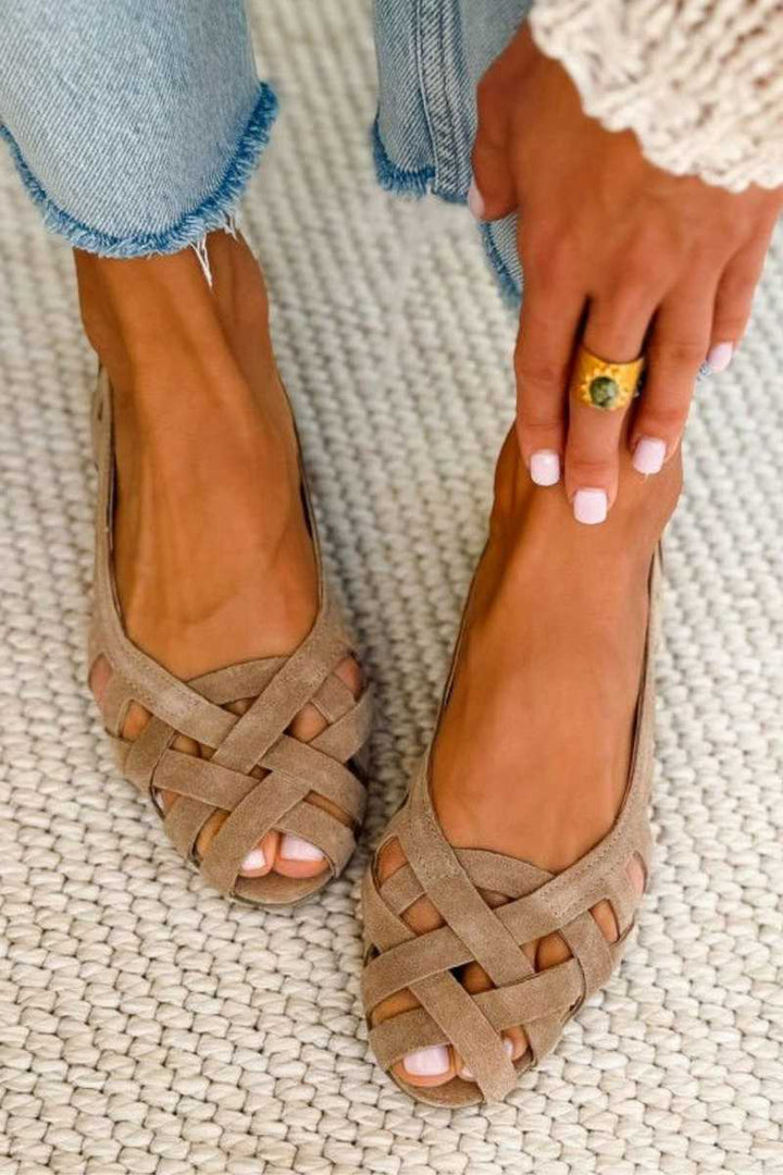 Sandals Women - Braided Strap Sandals with Comfort Sole