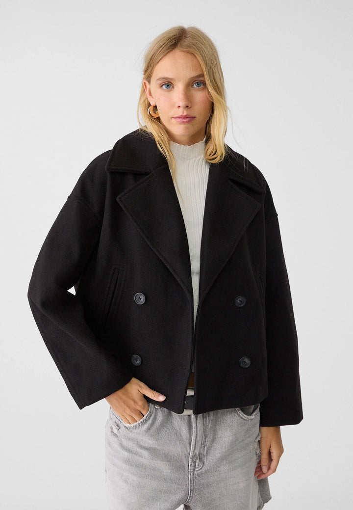 Coat Women - Short Double Breasted Coat