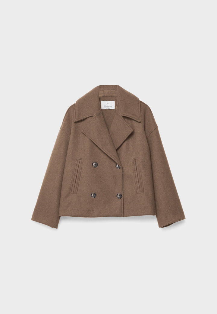 Coat Women - Short Double Breasted Coat