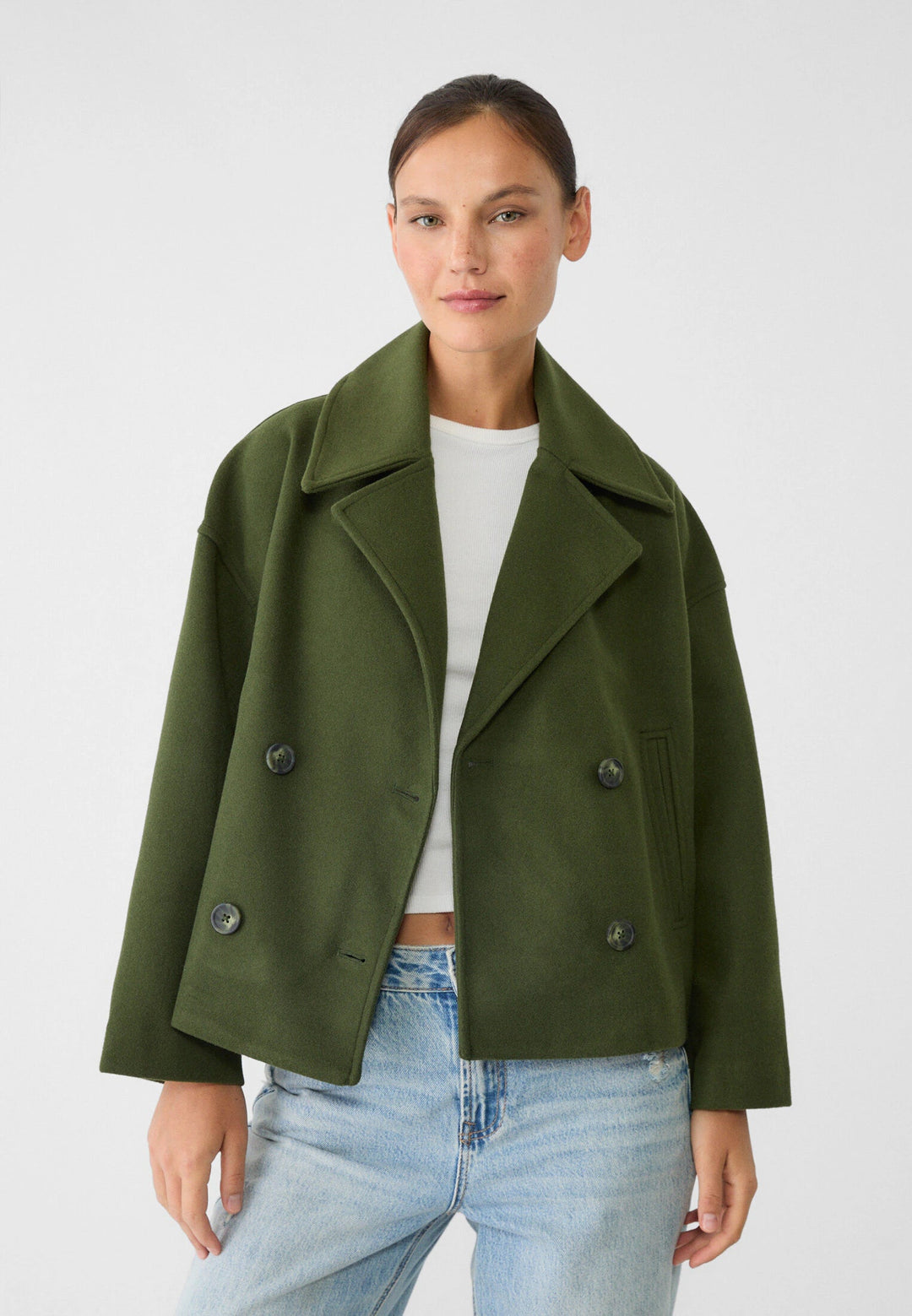 Coat Women - Short Double Breasted Coat