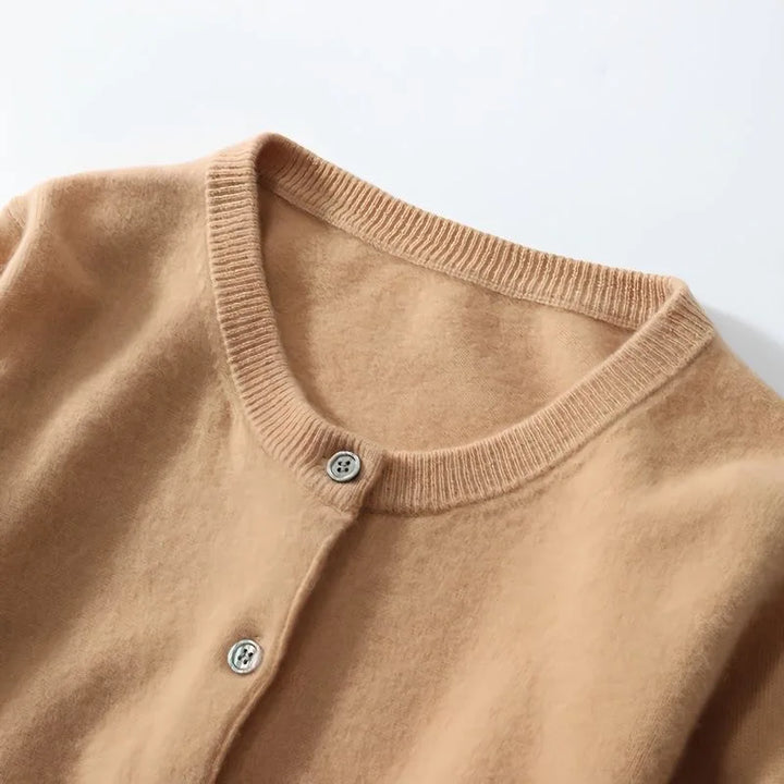 Cardigan Women - Knit Soft O-Neck Cardigan