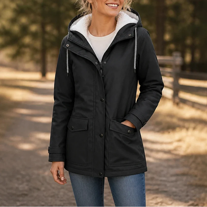 Mandy | Warm and Stylish Fleece Winter Jacket with Hood