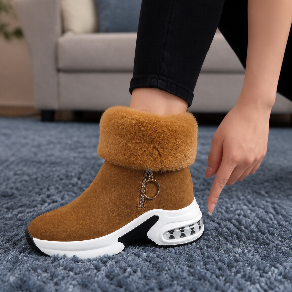 Fiona | Cozy Chunky Fur Lined Ankle Boots