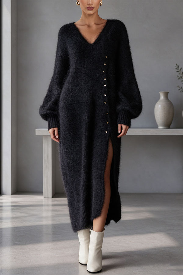 Renske | Sweater-Dress with Balloon Sleeves