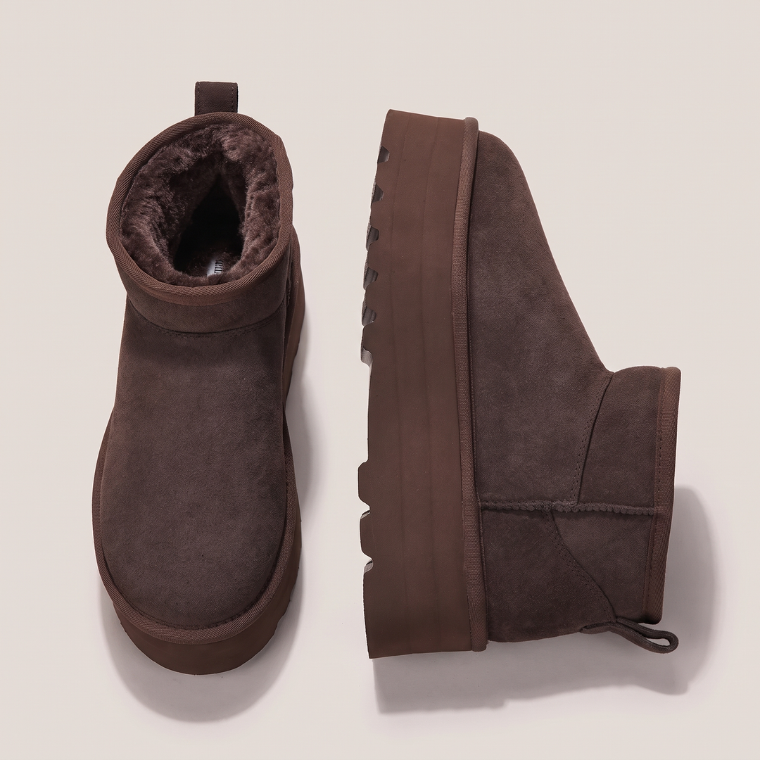 Delphine | Warm And Classic Fur Lined Ankle Boots