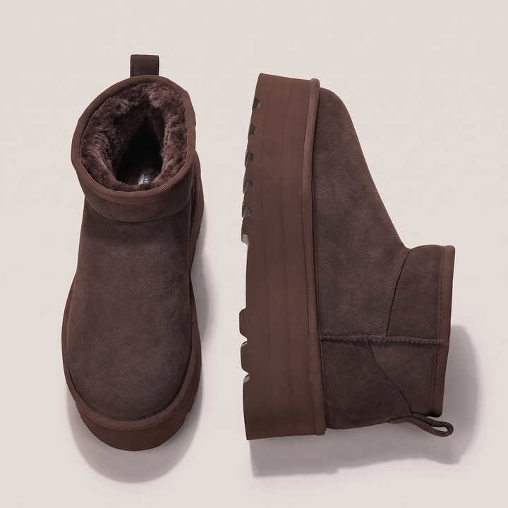 Delphine | Warm And Classic Fur Lined Ankle Boots