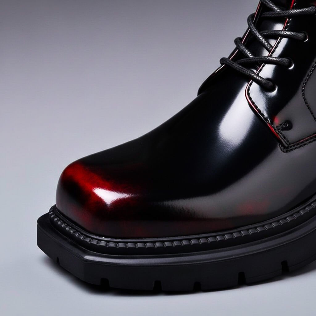 Benjamin | Glossy Leather Boots with Timeless Vintage Appeal