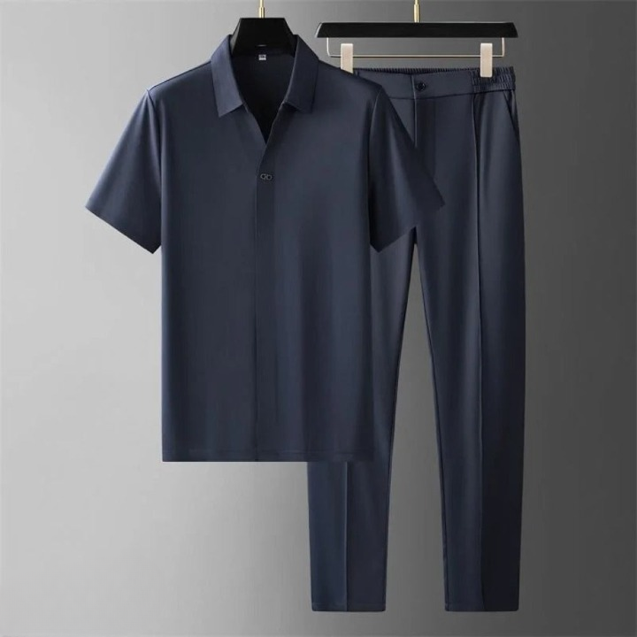 Luxury Set two-piece polo and pants autumn transition season men - Grayson