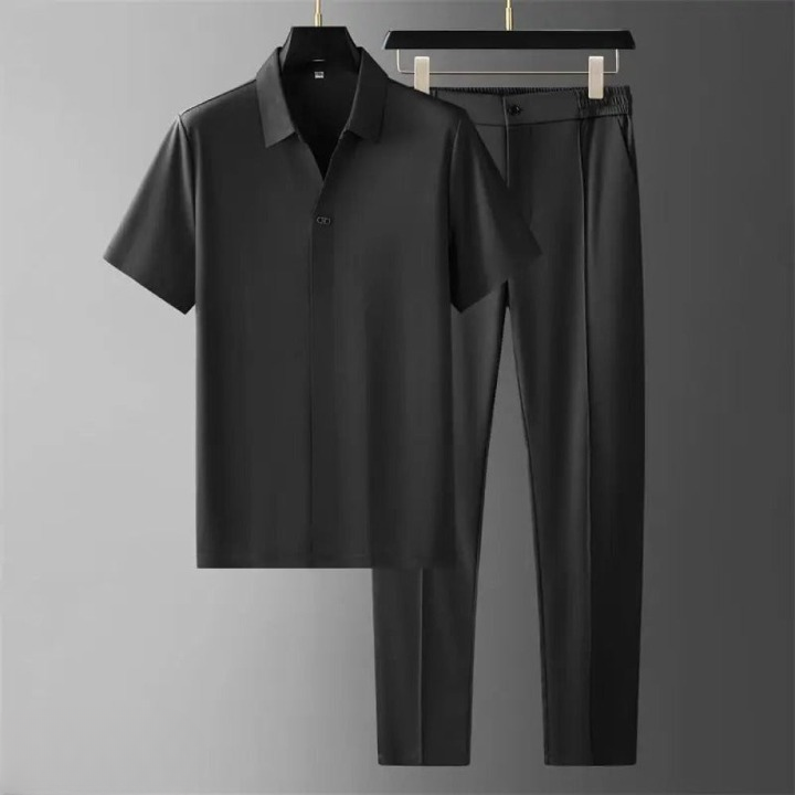 Luxury Set two-piece polo and pants autumn transition season men - Grayson