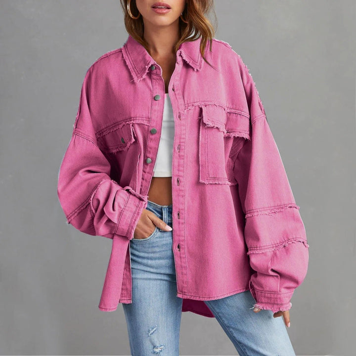 Atlanta | Oversized Button-Down Denim Jacket for Women
