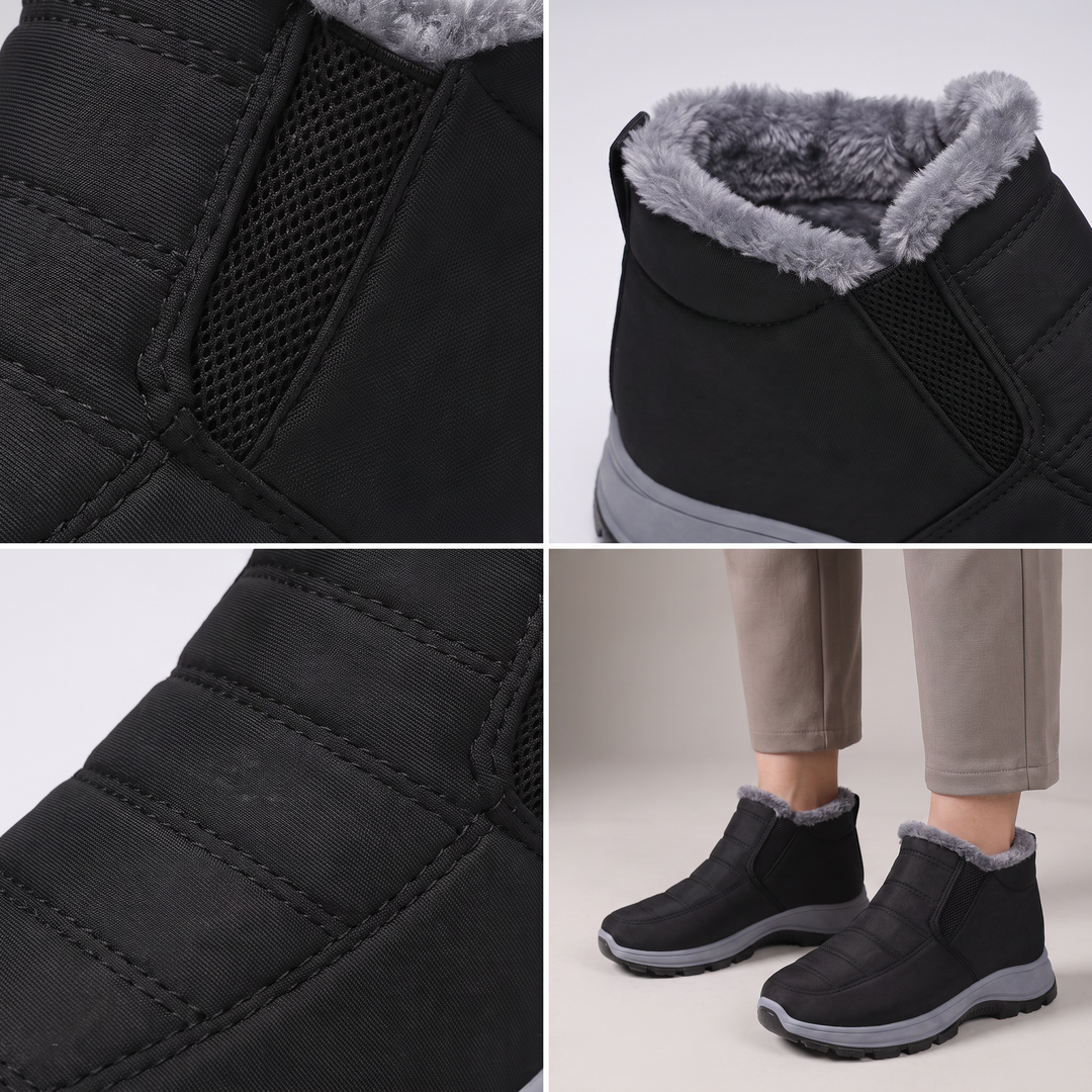 Josephine | Waterproof Quilted Winter Walking Snow Boots With Fleece Lining