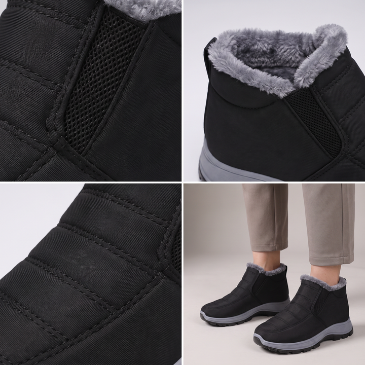 Josephine | Waterproof Quilted Winter Walking Snow Boots With Fleece Lining