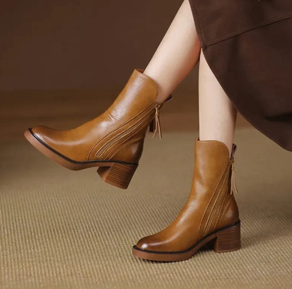 Freya | Leather Ankle Boots That Elevate Your Everyday Look