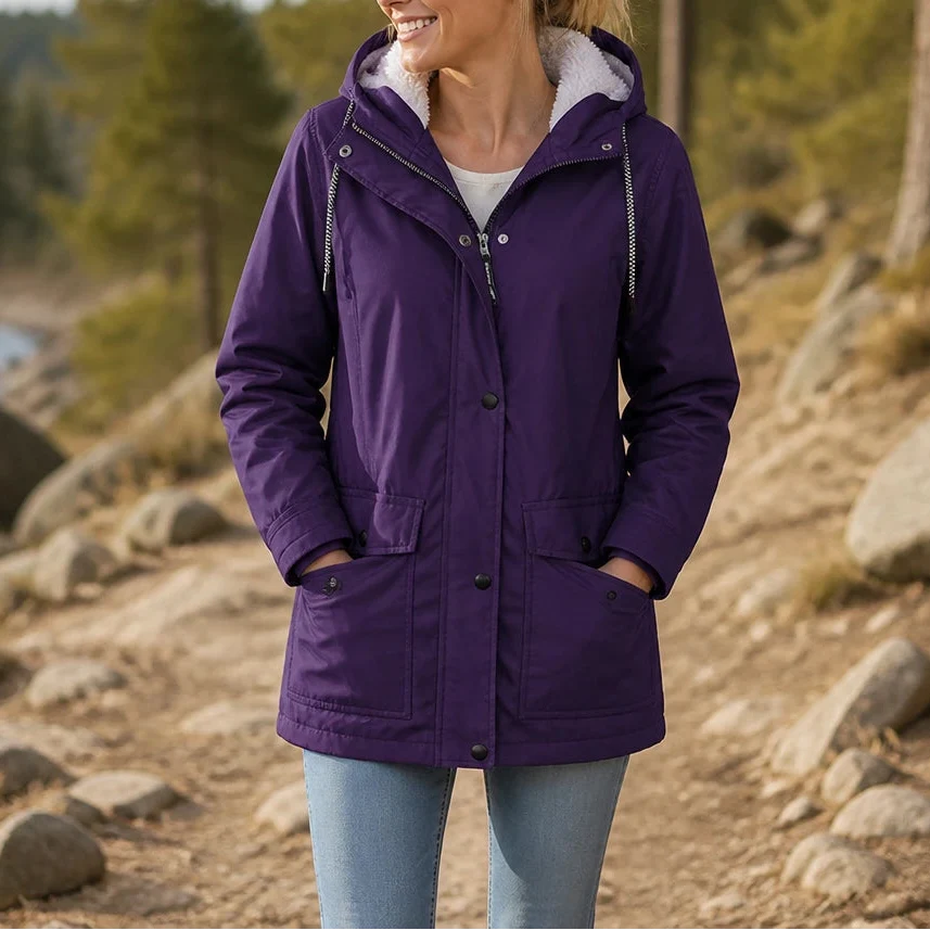 Mandy | Warm and Stylish Fleece Winter Jacket with Hood