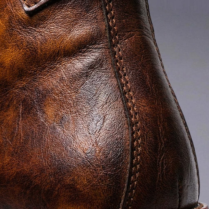 Charles | Premium Retro Leather Boots with Classic Appeal