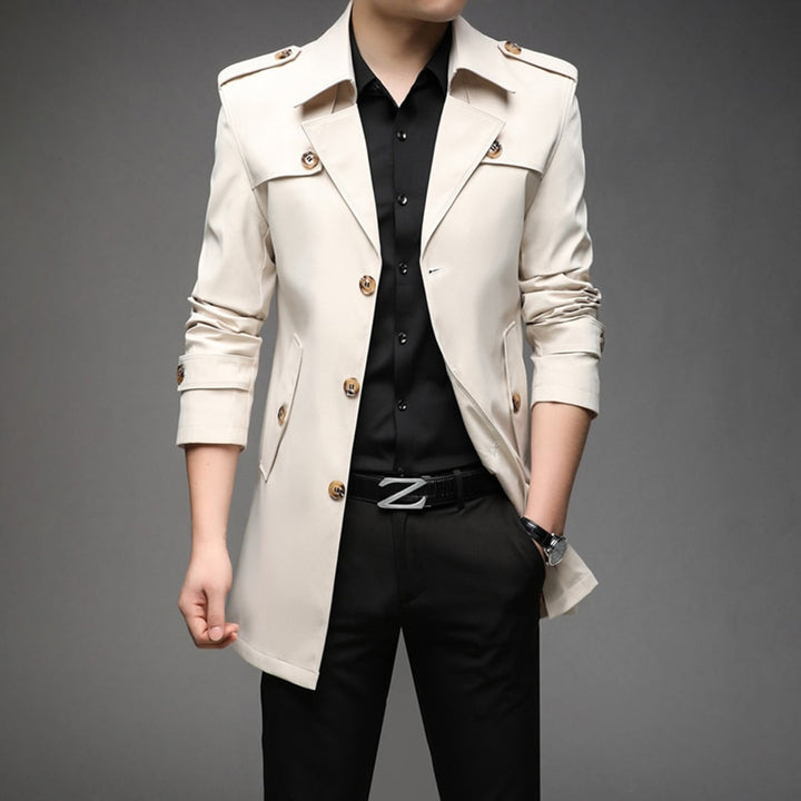 Richard | Men’s Single Breasted Lightweight Trench Coat