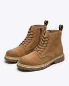 Boots For Men | Lace-Up Ankle Zip Suede Lug Sole
