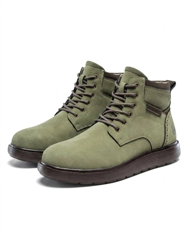 Boots For Men | Lace-Up Nubuck Leather Work