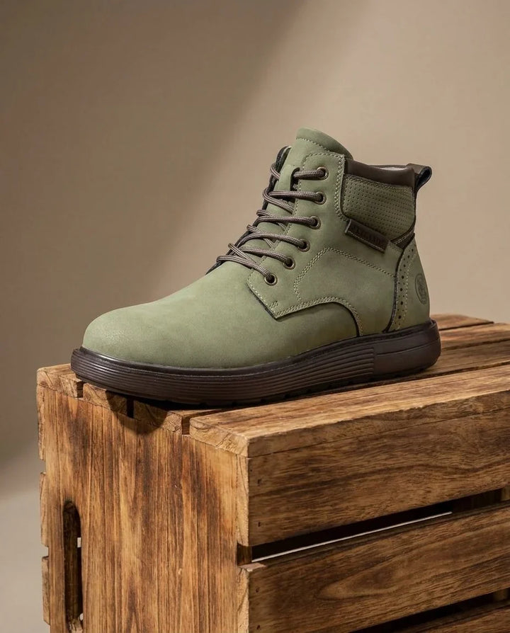 Boots For Men | Lace-Up Nubuck Leather Work