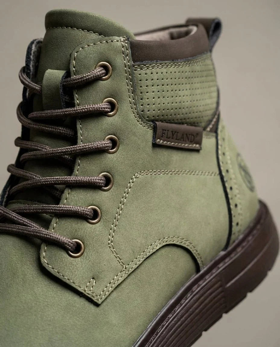 Boots For Men | Lace-Up Nubuck Leather Work