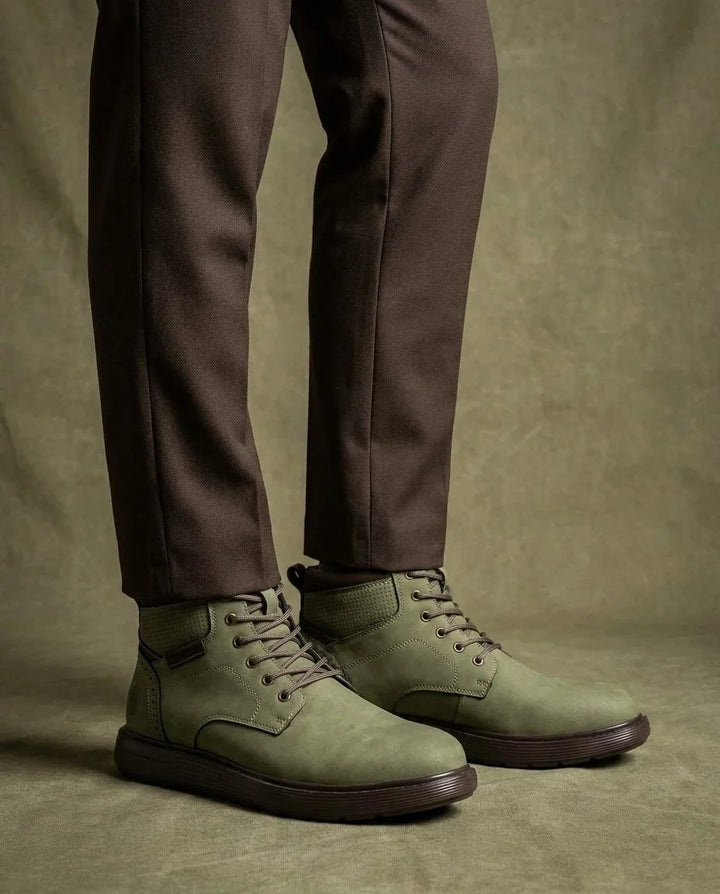 Boots For Men | Lace-Up Nubuck Leather Work