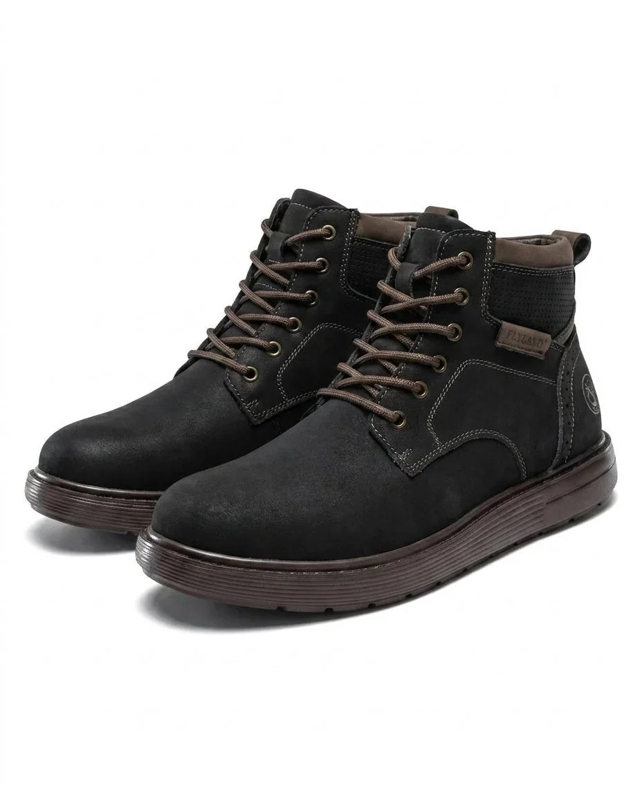 Boots For Men | Lace-Up Nubuck Leather Work