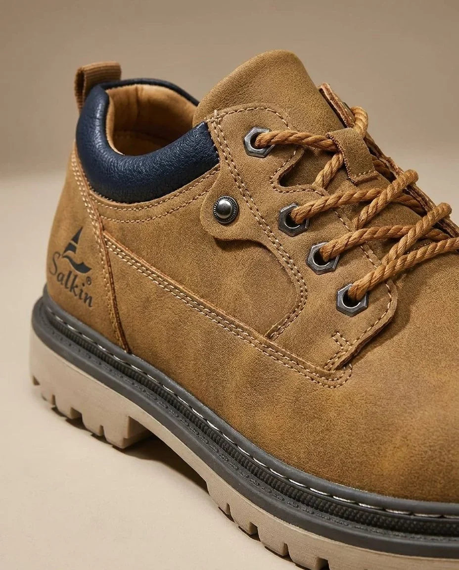 Boots For Men | Leather Lace-Up Lug Sole