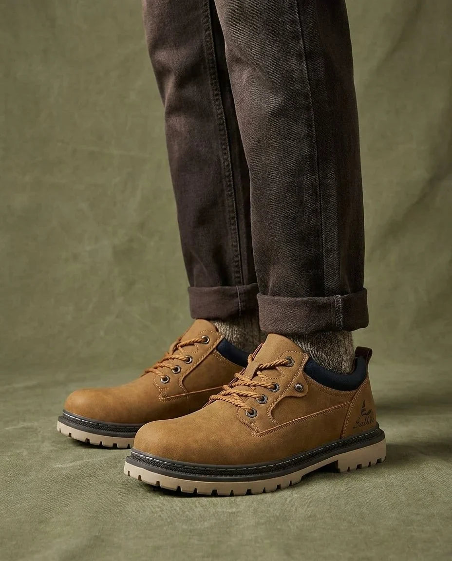 Boots For Men | Leather Lace-Up Lug Sole