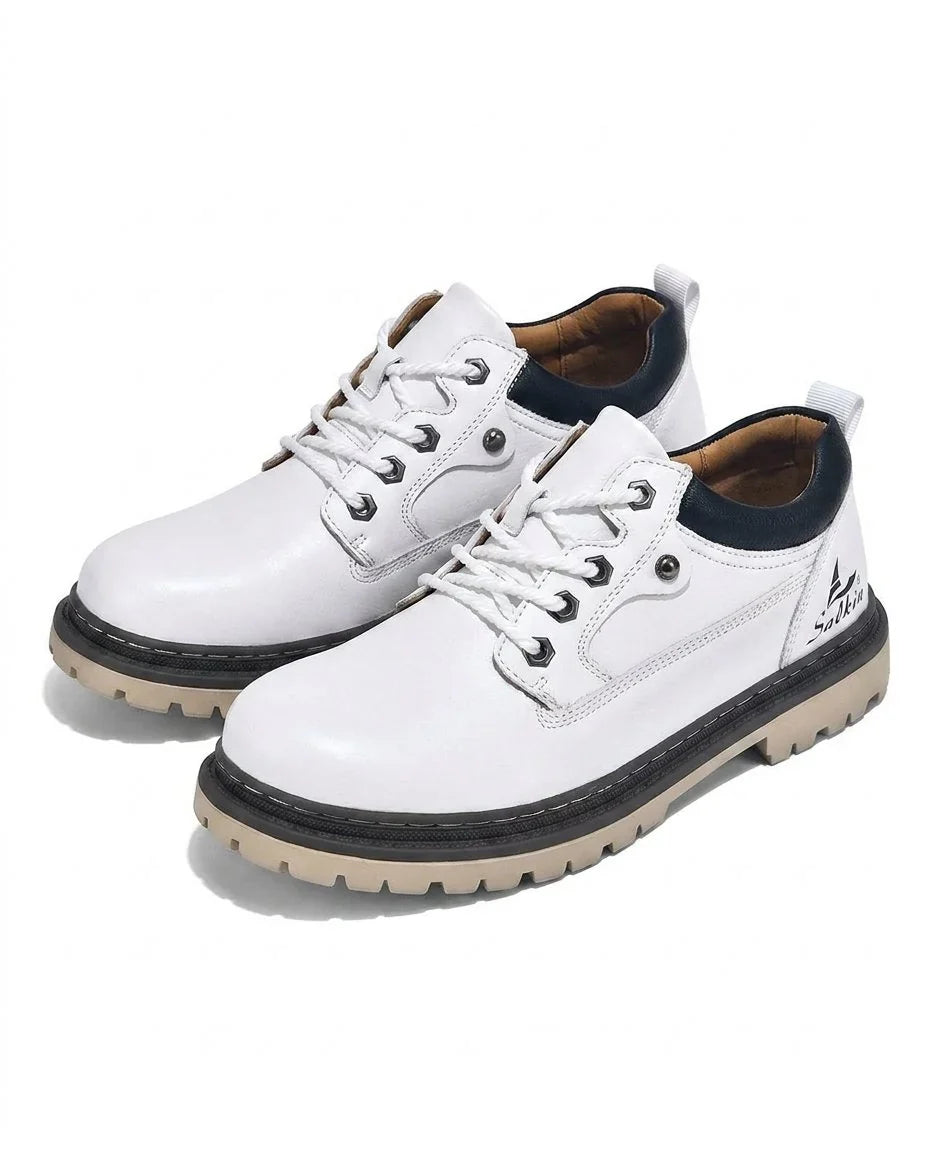 Boots For Men | Leather Lace-Up Lug Sole