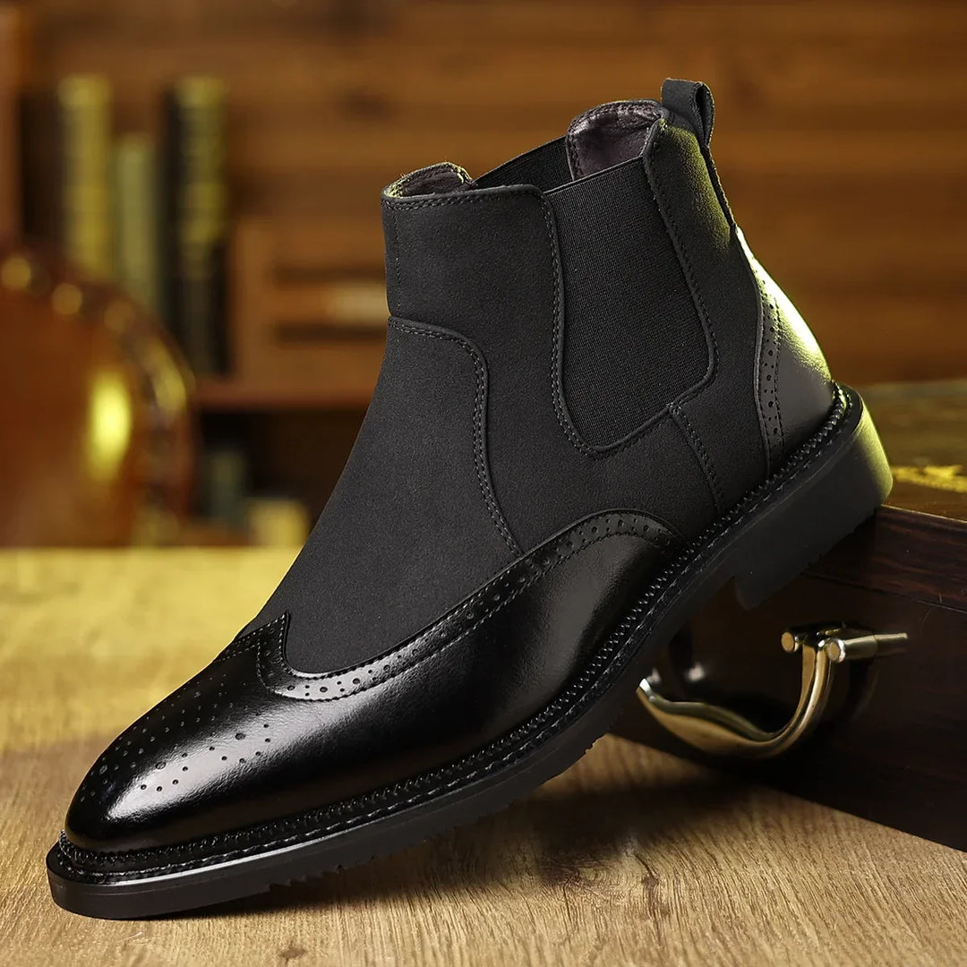 Boots For Men | Leather Suede Wingtip Chelsea
