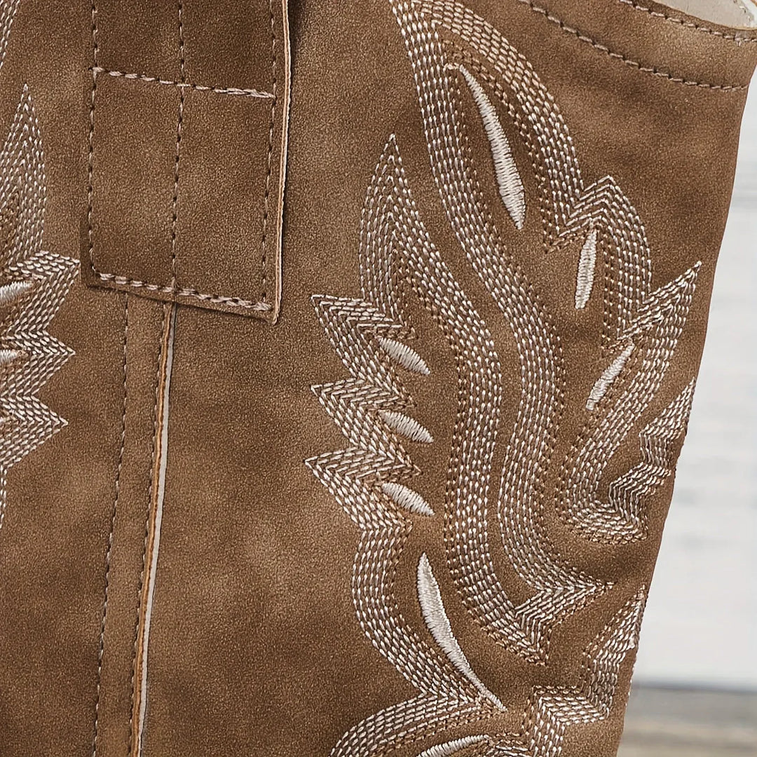 Boots For Women | Western Stacked Heel Pull-On