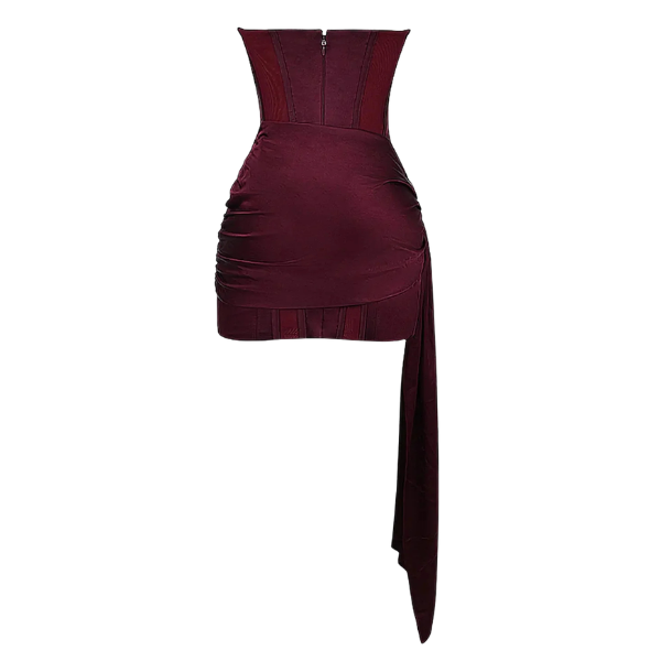 Brooklyn | Strapless Satin Corset Mini Dress