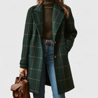 Liora | Classic and Elegant Checked Wool Coat
