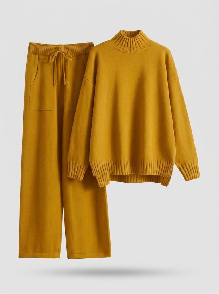 Two-piece set for women with long sleeves and drawstring