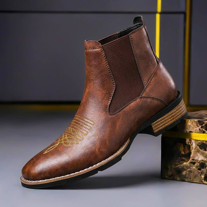 William | Classic And Comfortable Leather Boots with Refined Vintage Appeal