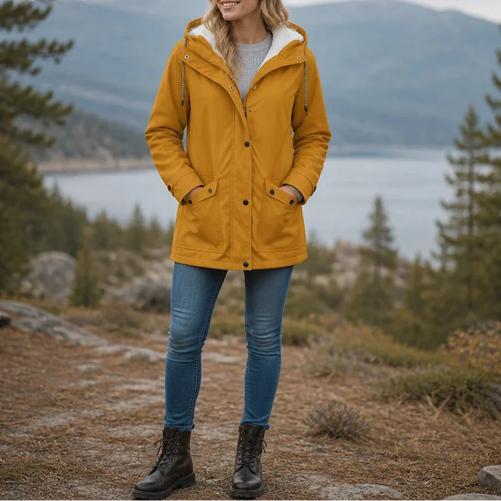 Mandy | Warm and Stylish Fleece Winter Jacket with Hood