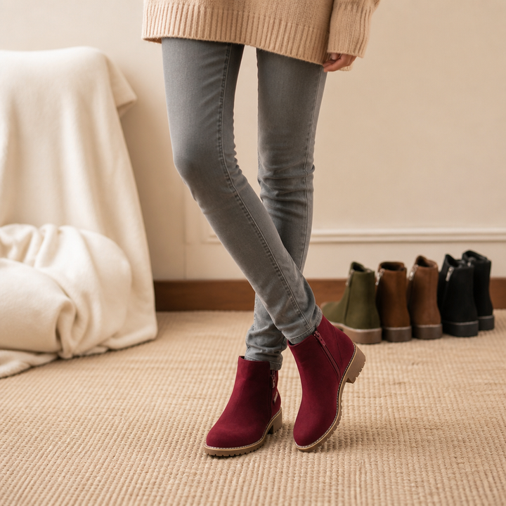 Camila | Cozy And Stylish Fur Lined Ankle Boots