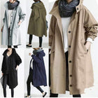 Kelly – Casual mid-length windbreaker for women with long sleeves