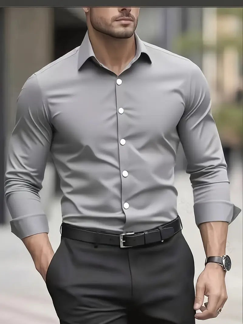 Men’s Dress Shirt | Long Sleeve Button Down