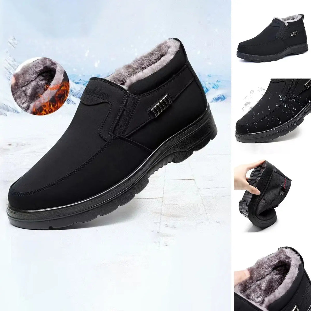 Men’s Plush-Lined Slip-On Ankle Boots