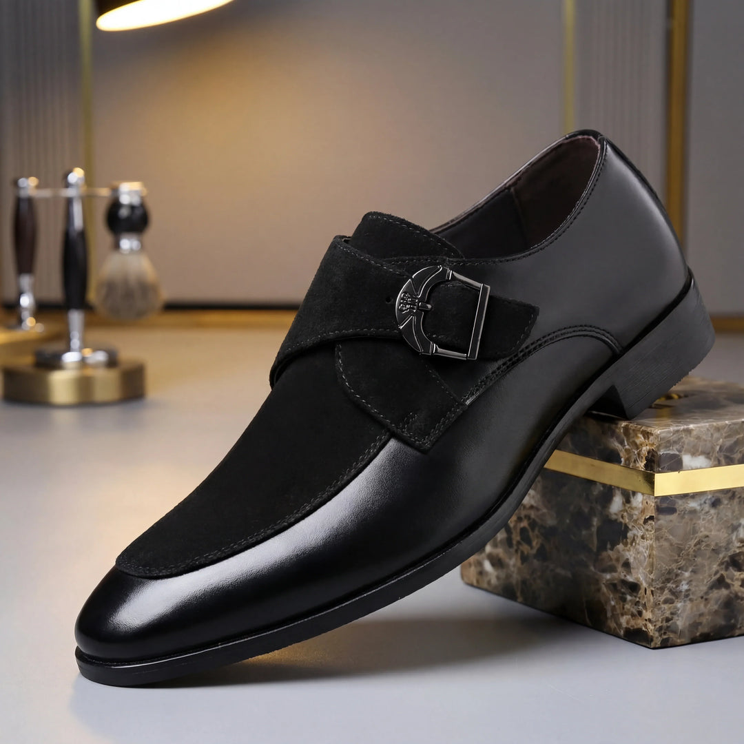Dress Shoes For Men | Midi Monk Strap Buckle Leather