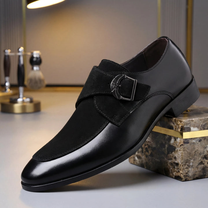 Dress Shoes For Men | Midi Monk Strap Buckle Leather